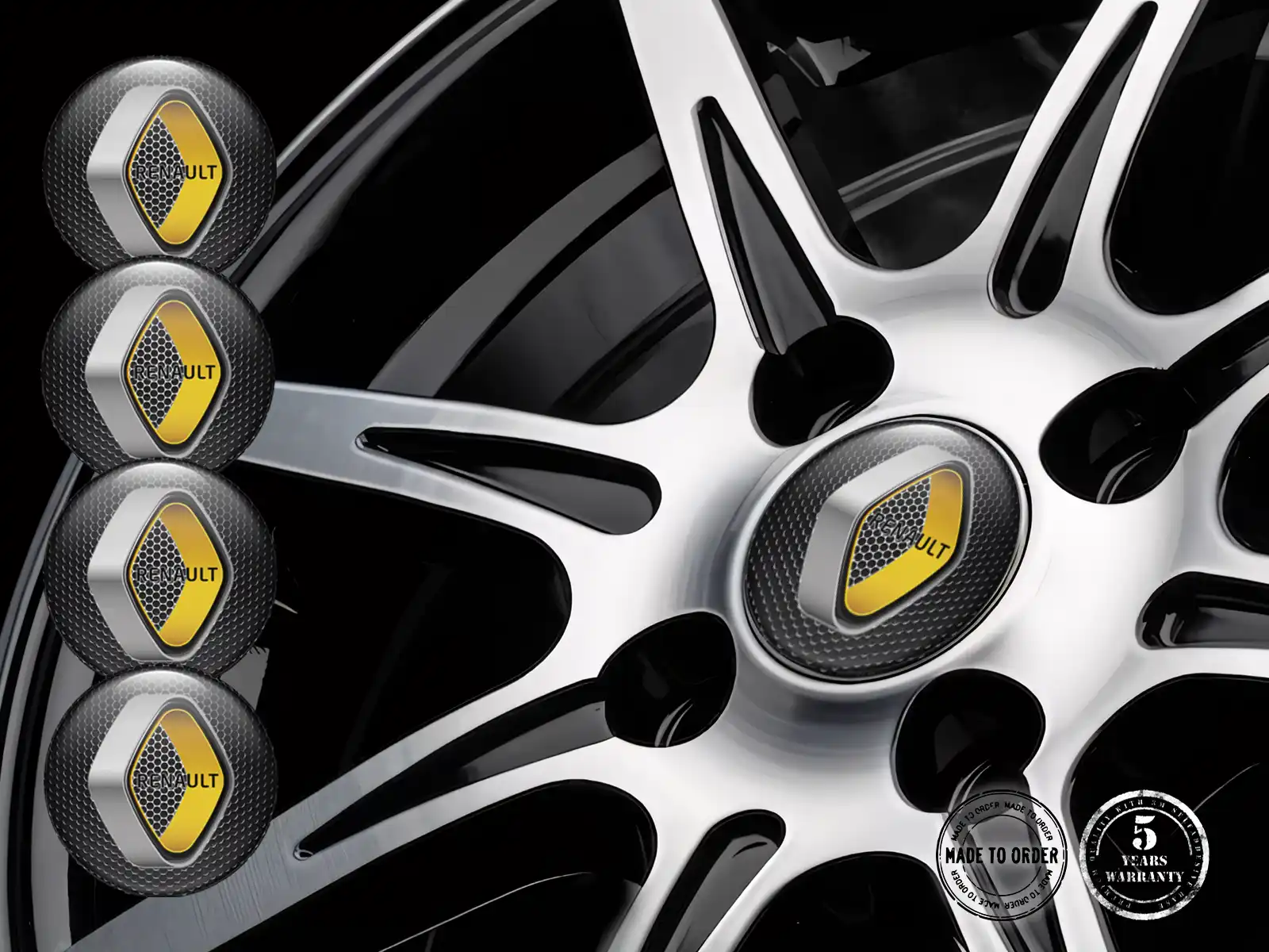 Renault Individuelle Dome Aufkleber Premium Radlabels